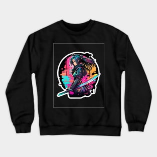 She just hits harder Crewneck Sweatshirt